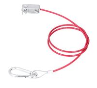 Mingzhe Câble de Rupture de sécurité, Anneau et Mousqueton en Acier Inoxydable, Corde D'urgence Anti-chute de 3,3 Pieds, Universelle pour Voitures, Remorques Freinées