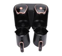 mingzhe Cafetière Turque électrique 1200W, Haute Puissance, Double Compartiment, pour le Bureau et la Maison, avec 2 Tasses en Plastique de qualité Supérieure, 28x22cm