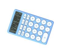 Mingzhe Calculatrice de Dessin animé Multifonctionnelle, Petite Calculatrice de Poche, Grand écran, Bureau, école, Maison, Support pour Enfants (Bleue)