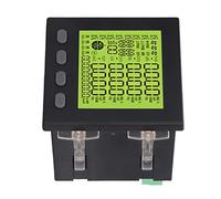 Mingzhe Compteur D'énergie triphasé Haute sécurité, Mesure Précise de la Tension et de la Puissance pour L'automatisation Distribution, Couleur Noire AC380V 5A