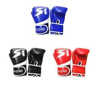 mingzhe de Boxe pour Enfants D'entraînement de Kick Boxing pour Jeunes Muay Thai Sac Boxe Mitaines Équipement D'entraînement Sac Coussinets Âge 3 à 10 Ans (Bleue)