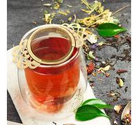 Mingzhe Ensemble D'infuseur à thé en Acier Inoxydable, Poignées à Double Aile, Passoire thé avec Bol D'égouttage pour le en Feuilles (briller)
