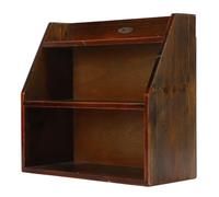 mingzhe Étagère Murale en Bois Vintage à 3 Niveaux, Présentoir avec Design Ouvert pour Tasses de thé, Objets de Collection, Stockage Plantes Succulentes