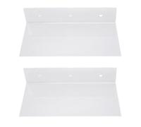 mingzhe Étagères Flottantes en Acrylique, Lot de 2, Murales, avec Affichage Clair, pour Salle de Bain, Salon, Chambre à Coucher, Rangement Cuisine (Claire)