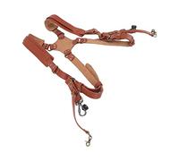mingzhe Harnais en Cuir à Double épaule, Sangle D'appareil Rembourrée,