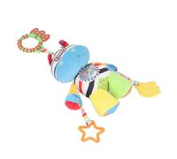 mingzhe Hochet en Peluche pour Poussette de bébé, Jouet, Design Animal Mignon, Clochette pour Le Développement Visuel, en Plein Air ou au Coucher (Zèbre coloré)