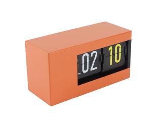 mingzhe Horloge à Bascule LED avec Affichage du Calendrier, Rotation Automatique des Pages 12 Heures AM PM, Horloge Perpétuelle Rétro pour Chambre à Coucher, Salon, Bureau