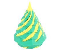 mingzhe Jouet de Cône en Spirale imprimé en 3D, Sculpture de Passage Pyramide PLA avec Décoration Divertissement (Jaune et Vert)