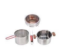 Mingzhe Marmite Polyvalente de qualité Supérieure en Acier Inoxydable 304 avec Couvercle et Maille Filtrante pour Bouillon de Soupe, Pâtes et Cuisson à la Vapeur en Intérieur