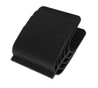 mingzhe Marqueur de Sortie de Cloison Sèche 5 Pièces avec Construction en Acier Inoxydable ABS pour Boîtes Simples, Recherche Centrale Automatique pour L'installation Prise électrique (Noir)