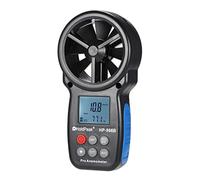 Mingzhe Mini Anémomètre avec Rétroéclairage LCD pour la Détection de la Vitesse du Vent et de Température - Taille Compacte pour un Transport Facile sur le Terrain