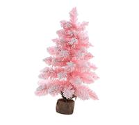 mingzhe Mini Arbre de Noël Rose, Décoration de Noël Bureau en PVC Unique avec Taille Compacte pour Cadeau Vacances café Bureau à Domicile