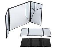 mingzhe Miroir de Maquillage Pliable pour Pare-Soleil de Voiture, avec Crochet et Sangles pour Un Montage Facile, Large Zone Visualisation sans Angle Mort