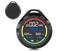 mingzhe Moniteur de qualité de L'air, Moniteur Portable 6 en 1 pour CO, O2, Altitude, Pression de Bar, Température, Testeur de qualité de L'air, Détecteurs de Gaz pour la Maison,