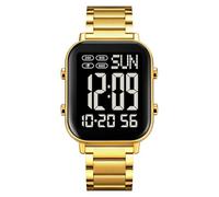 mingzhe Montre-Bracelet Unisexe, Montre Numérique 30M WR avec Rétro-éclairage 1/100 Seconde Chronomètre Alarme Carillon Compte à Rebours Horaire Double Heure 12/24 Heures pour Les (Noire)