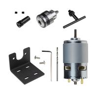 Mingzhe Moteur 775 Durable avec 3 Pinces pour les Travaux de Sculpture et de Perçage, Outil électrique en Alliage 12-24VDC 5000-10000 Tr/min (Moteur 775 avec jeu pinces B10)