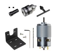 Mingzhe Moteur 775 Durable avec 3 Pinces pour les Travaux de Sculpture et de Perçage, Outil électrique en Alliage 12-24VDC 5000-10000 Tr/min (Moteur 775 avec jeu pinces B12)
