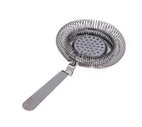 Mingzhe Outil de Cocktail de Filtrage Fin de Crépine de Barre Professionnelle D'acier Inoxydable pour la Fête de Barman (Plaqué noir)