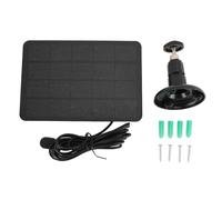 Mingzhe Panneau Solaire pour Caméra, Chargeur Solaire en Silicium Monocristallin Haute efficacité 4W 5V pour Caméras de sécurité Pro 4 Ultra 2 Pro 3 Ultra 5S 3 (Noir)