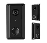mingzhe Plaque Murale à Cale Gauche et Droite à 35 Degrés pour Sonnette Vidéo Batterie 2K HD, Support de Montage en Plastique ABS avec Installation Facile, Trous de Couverture e