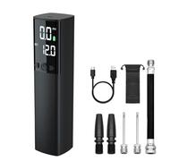 Mingzhe Pompe à Ballon électrique Intelligente avec écran LCD Numérique, 18 Psi, Pompe de Gonflage Portable avec Lampe de Poche LED pour Football, Basket-Ball, Vélo, Alliage D'aluminium