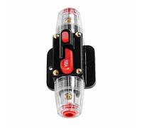 Mingzhe Porte-fusible de Réinitialisation 50Amp-100Amp avec Coque en Alliage, Boîtier étanche, Bouton de Réinitialisation, Porte-fusible de Bateau de Voiture pour Utilisation 12-24V (100A)