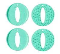 mingzhe Réducteur de Douleur, Blocs D'aide à L'injection, Dispositifs D'aide à la Vaccination en Plastique Réutilisables pour Enfants et Adultes, Vert Clair, Jaune, 4 Pièces (Vert Clair)