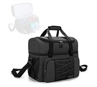 mingzhe Sac de Bowling pour 2 Balles, Sac Fourre-Tout Portable et Durable avec Support de Balle rembourré et Compartiment à Chaussures pour Boules Bowling Doubles Chaussures