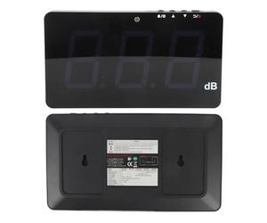 mingzhe Sonomètre 9,6 Pouces LCD Affichage Numérique Tenture Murale 30-130dB Enregistreur de Données avec USB PC Connect Fonction D'alarme pour la Mesure du Bruit