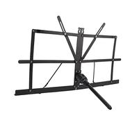 mingzhe Support de Partition de Musique en Métal Pliable avec Pieds en Caoutchouc, Support Table Bureau 11.2x18.3x9.1 Pouces pour Studio Classe Partitions Musique