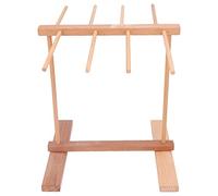 mingzhe Support de Séchage de Pâtes en Bois 15,4x8,7x11,8 Pouces, Support Séchage Nouilles Pliable en Bois Hêtre Naturel, Empêche Le Glissement pour la Cuisine Domestique