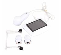 mingzhe Testeur de Pigments Cutanés Rechargeable de 5 Pouces avec Grossissement 50X 200X pour L'analyse des Follicules Pileux et des Boutons du Cuir Chevelu (Prise UE)