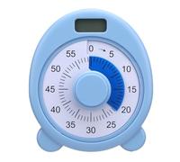 mingzhe Timer Visuel 60 Minutes Mécanique Timer Electronic Countdown Timer For Time Management Student Teacher Home Cook Abs White 85x93mm (Bleu)