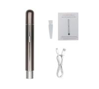Mingzhe Tondeuse à Sourcils électrique, Tondeuse à Poils de Nez, Outil de Toilettage Multifonctionnel Portable et Rechargeable avec Lumière LED, Tête Lavable pour Hommes et Femmes, Usage (Grise)