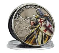 MINHBDER Pièces Commémoratives des Templiers, Pièce Commémorative en Métal, Décoration De Maison, Cadeau De Collection