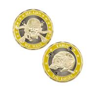 MINHBDER Pièces Commémoratives « Nous Gagnons/Vous Perdez » Motif Tête De Mort Pièce Tête Et Queue Plaqué Or Souvenir Collection Cadeaux