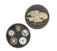 MINHBDER Pièces Commémoratives Pièce Militaire USA Terre De La Liberté Maison des Braves Collection Souvenir Art Pièce De Défi De 40 Mm