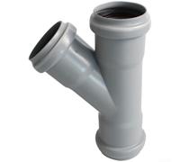 Minhe 50 mm en polypropylène pour connecteur de tuyau de vidange avec design en T à 45 degrés pour une intégration homogène et une réduction de la turbulence