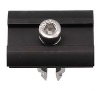 Minhe Collier de serrage rapide pour panneau solaire PV, acier inoxydable et alliage de zinc, convient pour une hauteur de cadre de 30 à 50 mm (clip central noir)