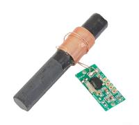Minhe DCF77 Module récepteur avec antenne Q élevée pour horloge radio, pour Arduino, pour Raspberry Pi, projets de microcontrôleur industriels - Signal horaire 77,5 kHz (A)