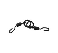 Minhe Émerillons de pêche à la carpe à changement rapide en silicone ou aligneur de ligne, finition noire mate, disponible en différentes quantités (50 pièces)