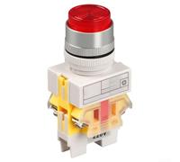 Minhe Interrupteur à bouton-poussoir lumineux avec action de réinitialisation automatique pour panneau LAY37-11DN intégration du panneau 10 A Traitement courant Base étanche à la poussière (AC 380 V)