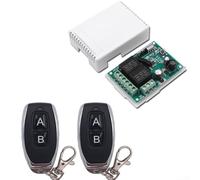 Minhe Interrupteur à distance sans fil 2 canaux CC 5 V vers 30 V RF 433 MHz avec code d'apprentissage sécurisé et fonctionnement multi-mode
