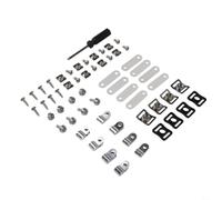 Minhe Kit complet de réparation de casque de football, 49 pièces RClips, écrous, vis et accessoires essentiels pour réparer les besoins de réparation de casquette de baseball