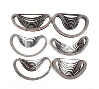 Minhe Le kit de bandes abrasives comprend soixante pièces d'une dimension de treize par quatre cent cinquante-sept millimètres conçus pour une compatibilité spécifique d'outils