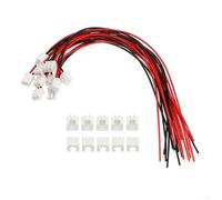 Minhe Lot de 10 connecteurs JST XH2,54 mm pour fils et câbles 2 à 4 broches mâles femelles avec fils pré-sertis 24 AWG 20 cm pour projets électroniques de bricolage (2p)