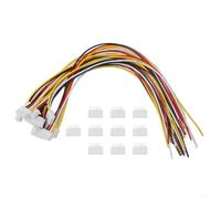 Minhe Lot de 10 connecteurs JST XH2,54 mm pour fils et câbles 2 à 4 broches mâles femelles avec fils pré-sertis 24 AWG 20 cm pour projets électroniques de bricolage (4p)