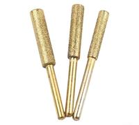 Minhe Lot de 12 roues abrasives diamant de rechange pour aiguiseur de tronçonneuse avec tige de 3 mm et dimensions de 4,0, 4,8, 5,5 mm