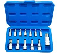 Minhe Lot de 13 adaptateurs hexagonaux en acier Cr-V H2-H14 Tailles