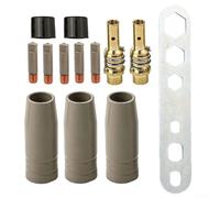 Minhe Lot de 13 buses de protection de revêtement | Pointes de soudure antiadhésives sans air de 1,2 mm pour 15AK | Construction en cuivre pour un retrait efficace des scories et une résistance à la